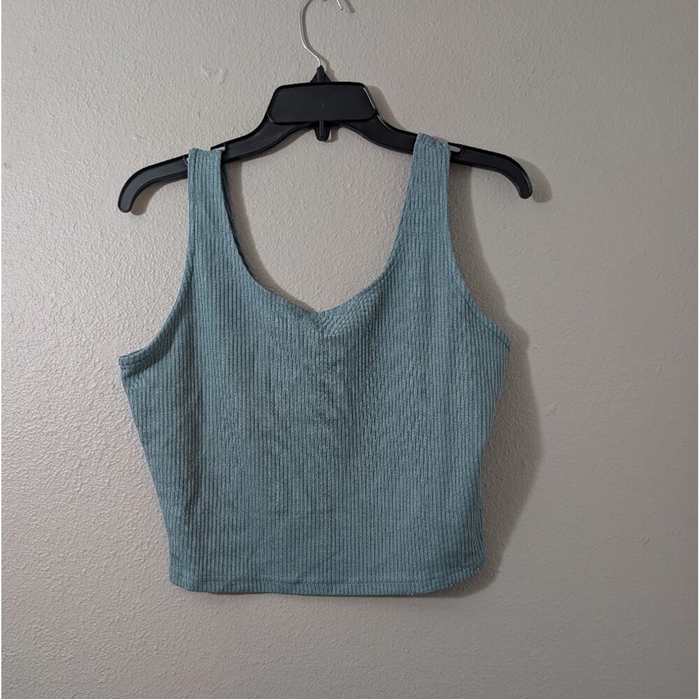 Trendy Queen Women's Ribbed Tank Top - Blue